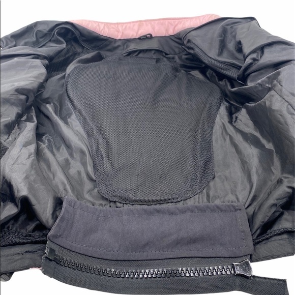 X Element Black & Pink Motorcycle Full Zip Jacket - Picture 10 of 12